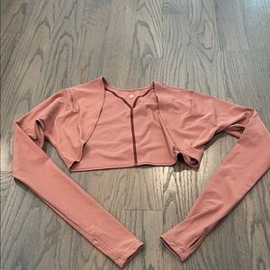 Mauve Long Sleeve Shrug